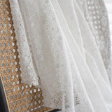 Jacquard Blomma Urtagen Polyester Gardin Carvallo