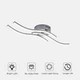 LumaCurve - Dimbar LED Plafondlampa med Elegant Kurvdesign Carvallo