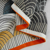 Shell Print Jacquard Bomull Handduk 70x140cm Carvallo