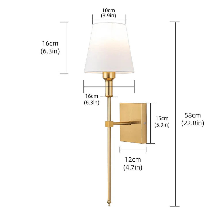 Vägglampa Uppladdningsbar Modern Tyg Sconse Carvallo