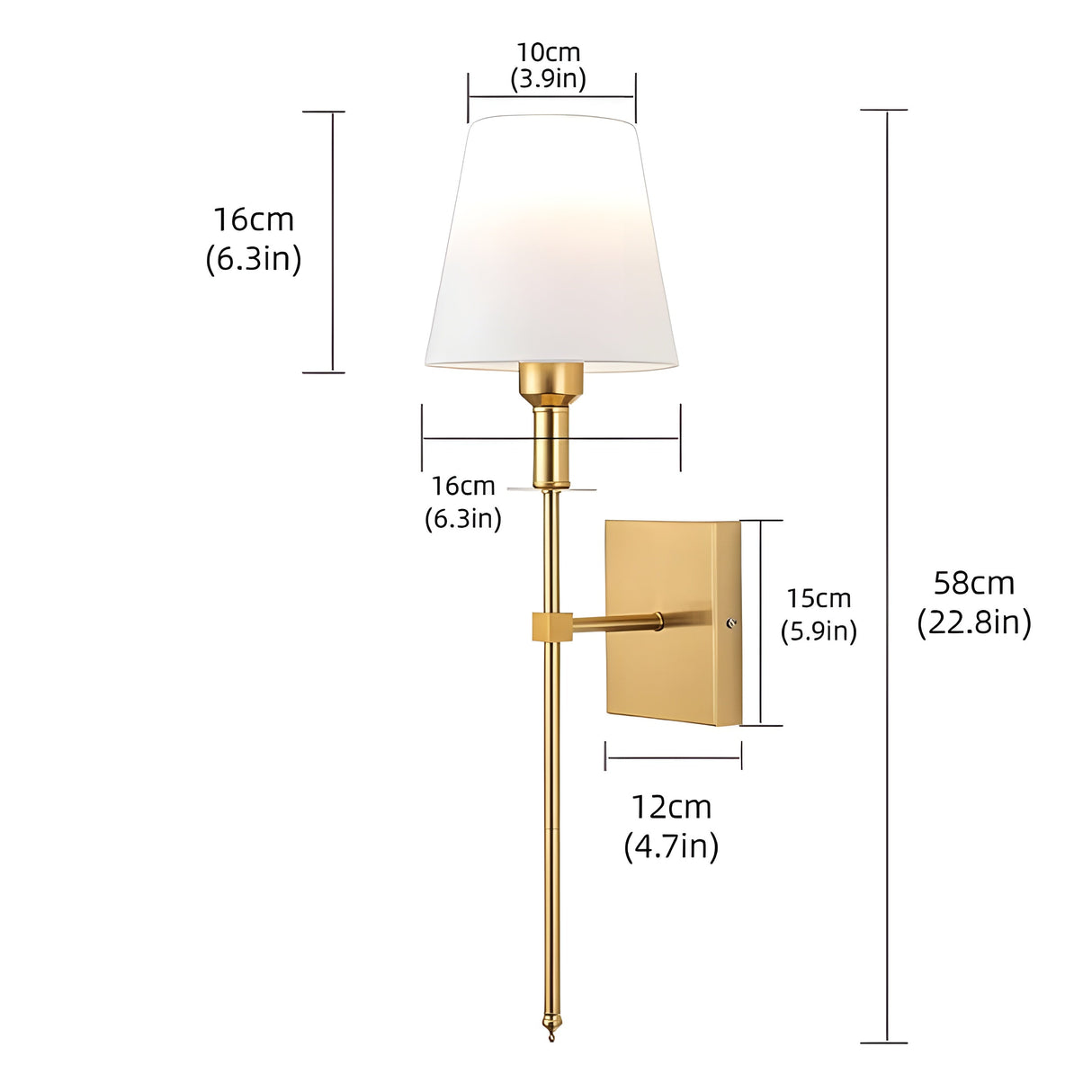 AuraShade Light - Uppladdningsbar Ameran LED-vägglampa Carvallo