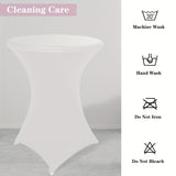 Stretchy Cocktail Table Covers - Solid Color, Ideal for Partyn och Evenemang Carvallo