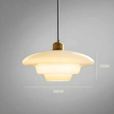 IvoryGlow Light - Modern hänglampa i elfenbensfärgad glas Carvallo