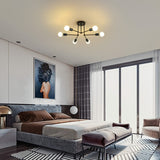 RetroLampa - Industriell 6-armad Taklampa Carvallo