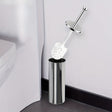 Toalettborste med lång handtag och hygienisk hållare – Hållbar och stilig Carvallo
