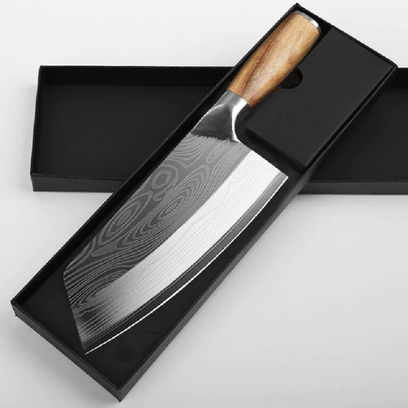 Köttyxa i Rostfritt Stål – Cleaver Kockkniv för Kök & Styckning Hemnix