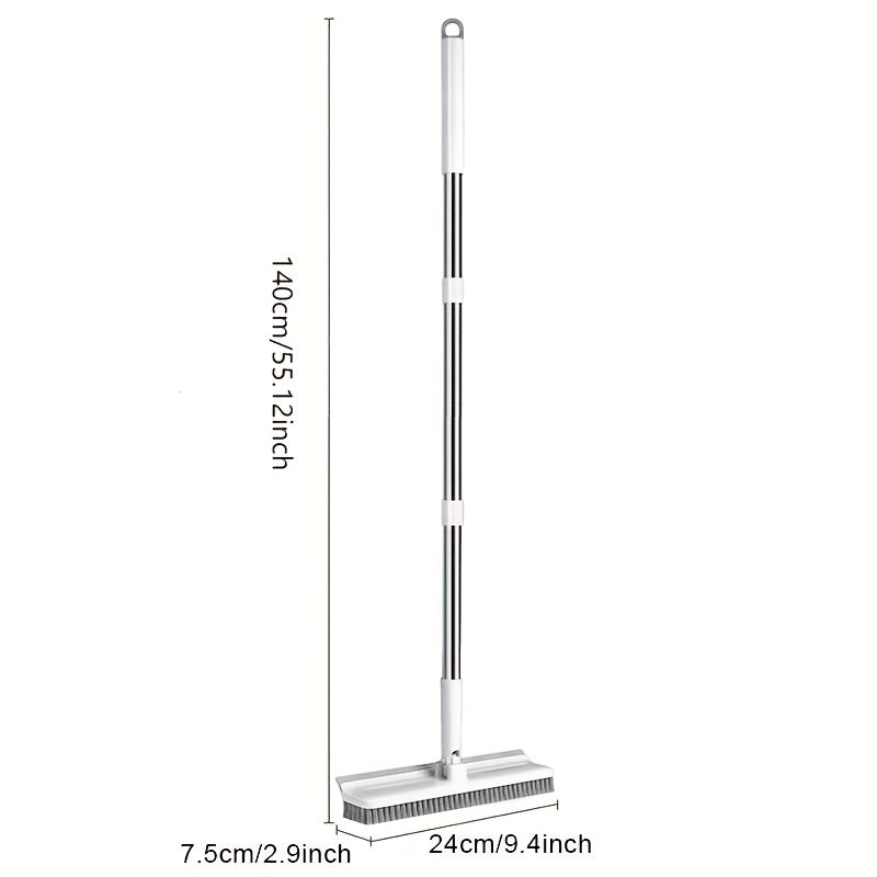 Roterande rengöringsborste med långt handtag – Mångsidig och kraftfull för golv, väggar och fönster Carvallo