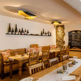 Taklampa Guldblad Modern Pendellampa Carvallo