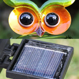 Solar trädgårdslampa uggla med färgväxling – Dekorativ LED utomhusbelysning för trädgård och gård Carvallo