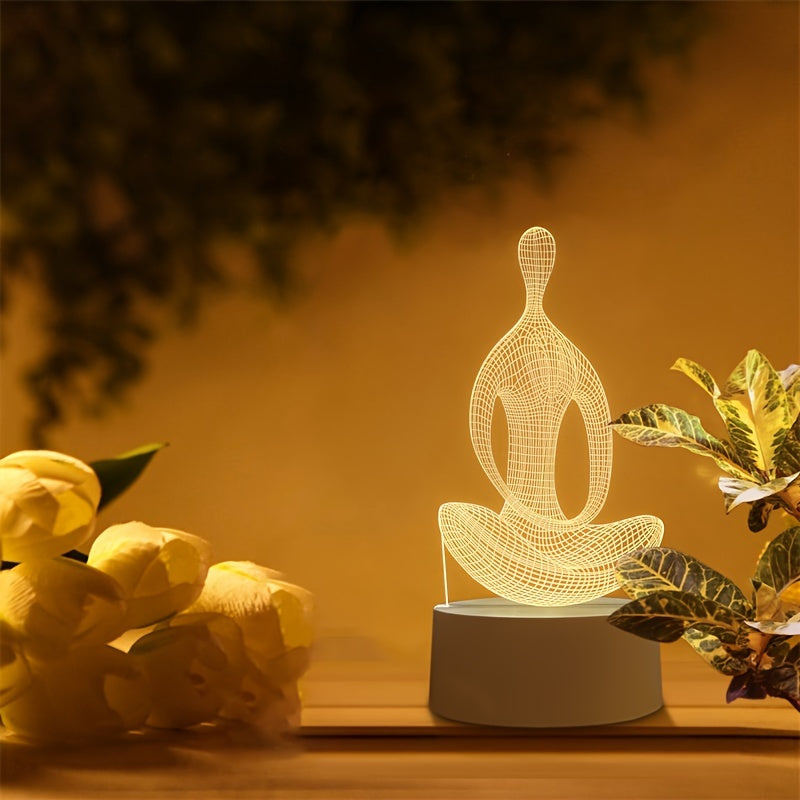 ZenLight - 3D Yoga Nattlampa med USB-anslutning Carvallo