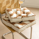 Abstract Design Printed Seat Cushion in Soft Cotton 43cm Carvallo