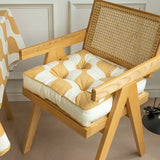 Abstract Design Printed Seat Cushion in Soft Cotton 43cm Carvallo