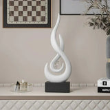 Abstract Flame Sculpture Ornament - Creative Ceramic Decor Carvallo