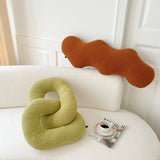 Abstract Formad Soffkudde i Plush Vågig Design Carvallo