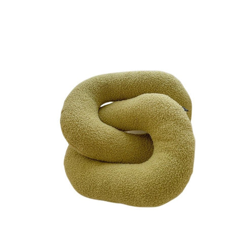Abstract Formad Soffkudde i Plush Vågig Design Carvallo