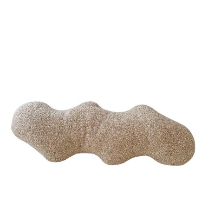 Abstract Formad Soffkudde i Plush Vågig Design Carvallo