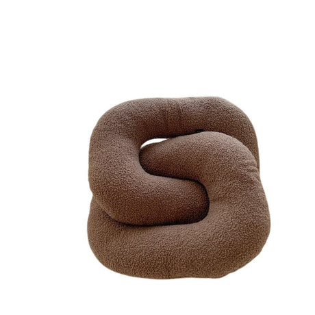 Abstract Formad Soffkudde i Plush Vågig Design Carvallo