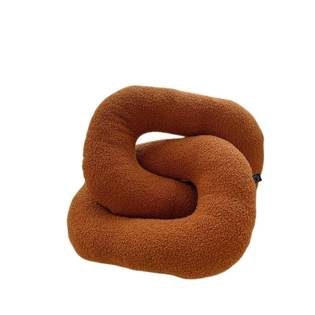 Abstract Formad Soffkudde i Plush Vågig Design Carvallo