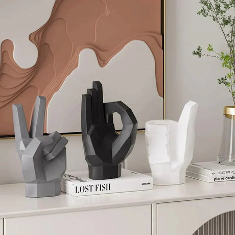Abstract 'Tummar Upp' Konstdekoration - Modern Resinkonst Carvallo