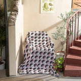 Färgglad abstrakt vävd gobelängpläd 160x130cm Carvallo