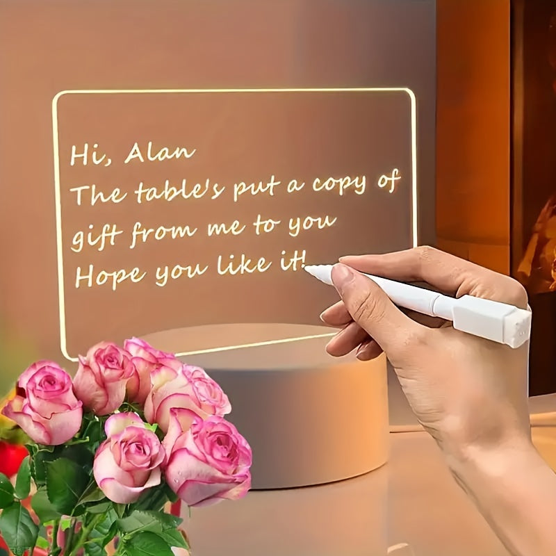 LumiBoard - Modern LED Skrivtavla Bordslampa med Penna Carvallo