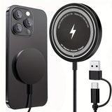 Trådlös Magnetisk Telefonladdare med USB-kabel Carvallo