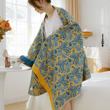 Mixad färg vändbar gasbind handduk mjuk bomull Carvallo