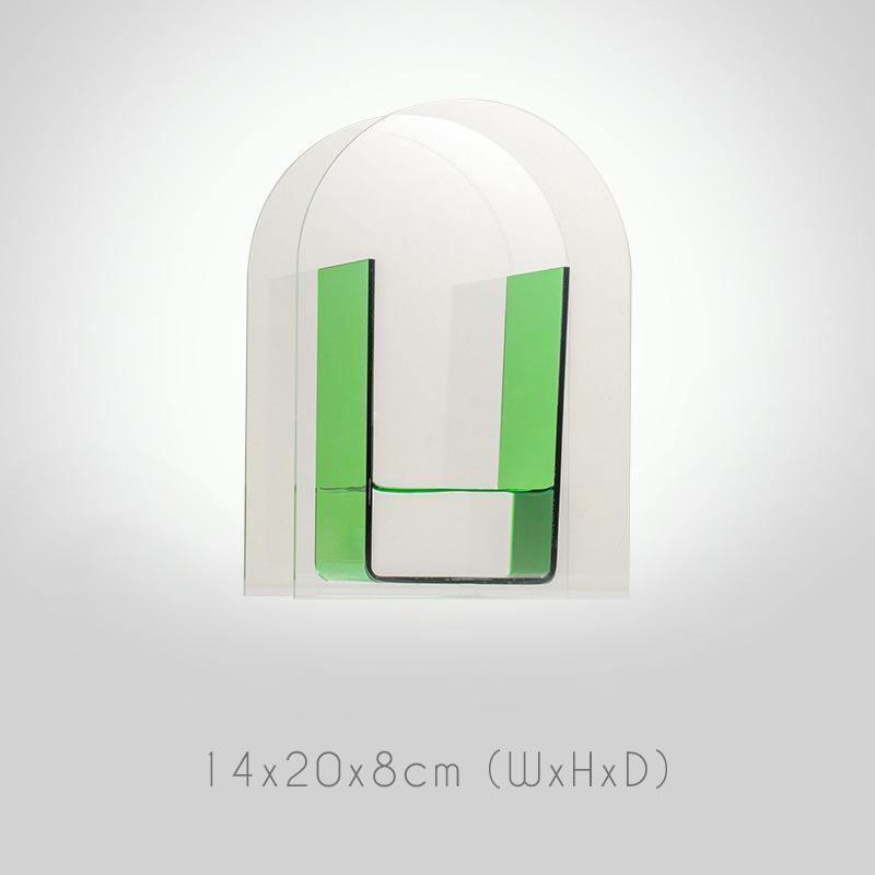 Levande akryl geometrisk blommig vas MILA Sverige