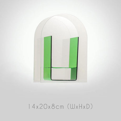 Levande akryl geometrisk blommig vas MILA Sverige