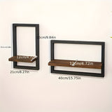 RustiFrame Set - Vintage Trä Vägg Fyrkantig Utställningsset Carvallo