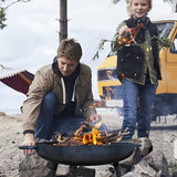 Carvallo Gusseisen Eldstad | 57,5 cm Ø | Robust & Multifunktionell | För Trädgård, Terrass & Camping Carvallo