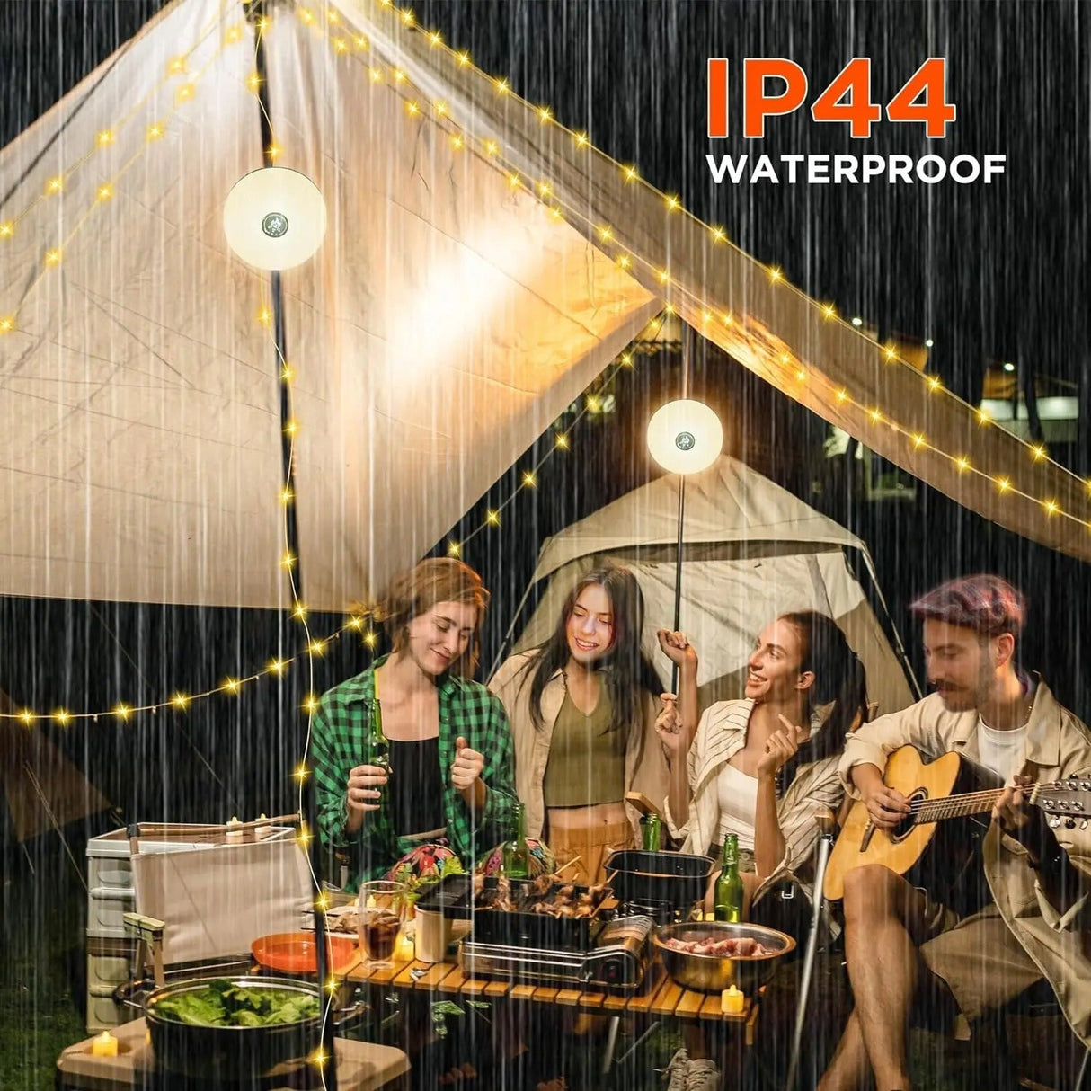 4 i 1 Camp Lights - Ljuslängder med 8 belysningslägen Carvallo