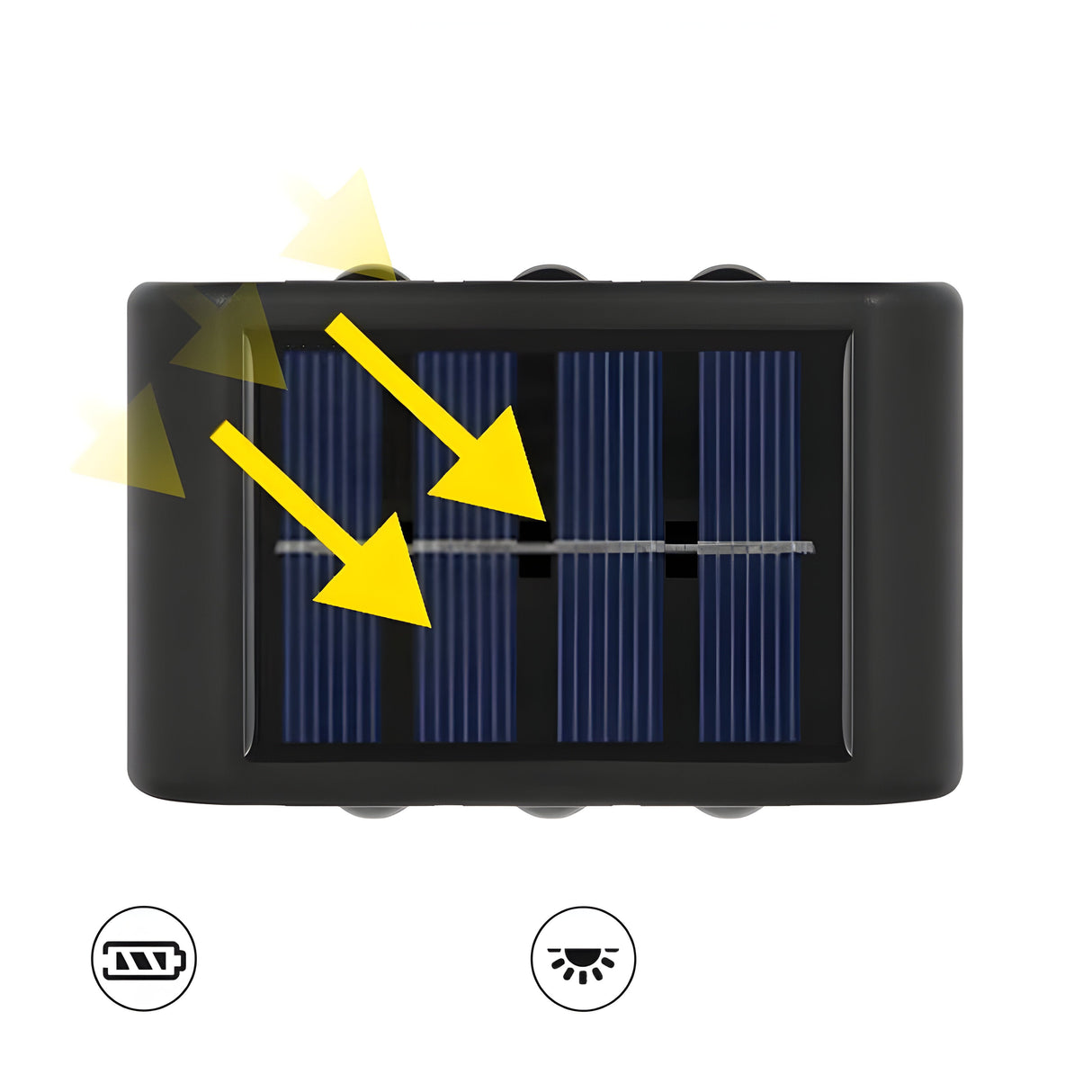 SolaraLux Ljus - Vattentålig Solar LED Upp- och Nedvägglampa Carvallo