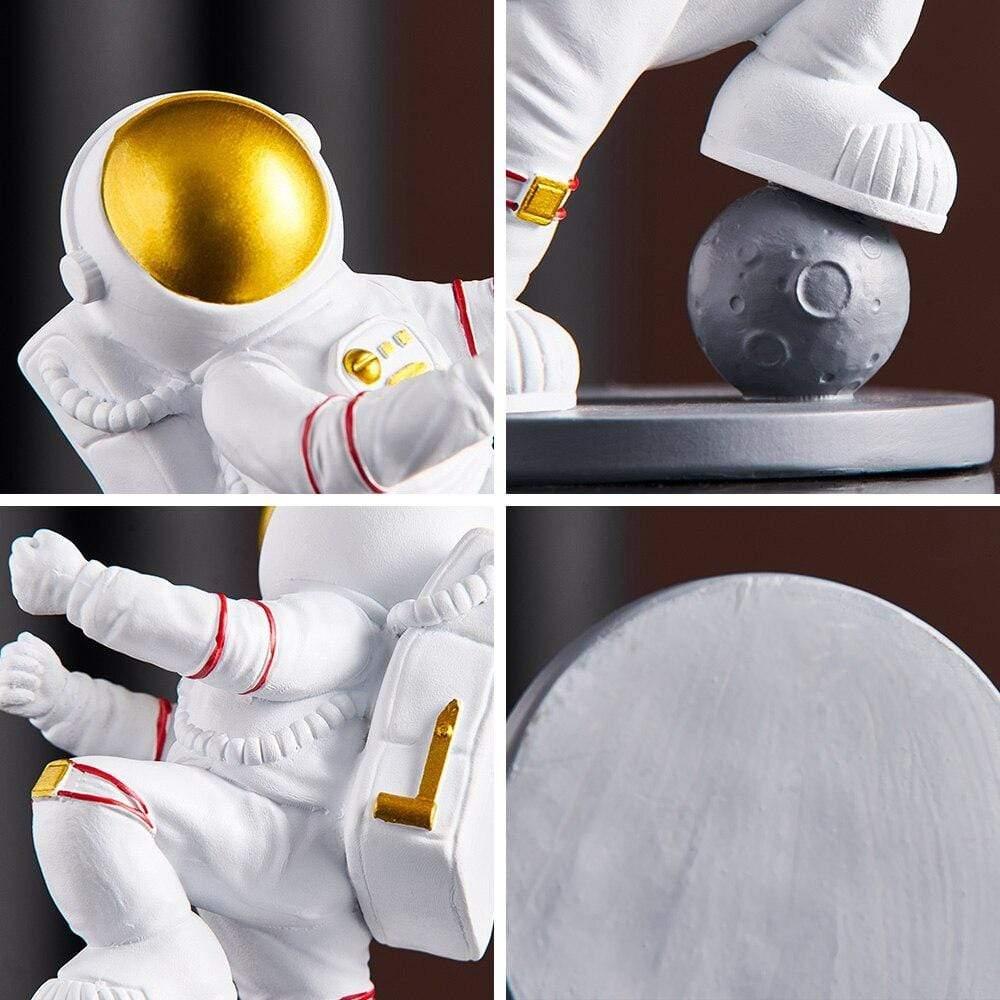 Vinflaskhållare Astronaut i Harts – Rymd Dekor & Flaskställ för Hem & Inredning Hemnix