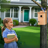 Fågelhus i trä, ceder, kopparskydd Carvallo