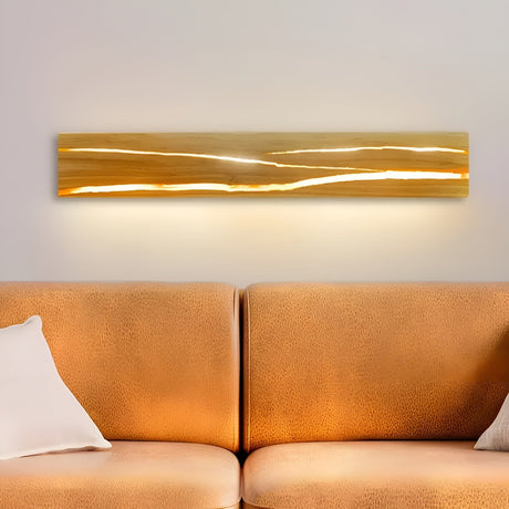 LED Vägghylla i trä – Modern design för vardagsrum och sovrum Carvallo