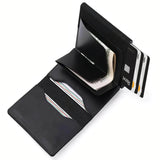 Läderplånbok med AirTag och RFID-blockerare Carvallo