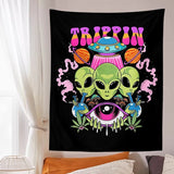 Alien Vägghängande Tapestry - Jacquard 100% Polyester Dekor Carvallo