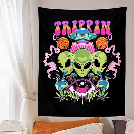 Alien Vägghängande Tapestry - Jacquard 100% Polyester Dekor Carvallo