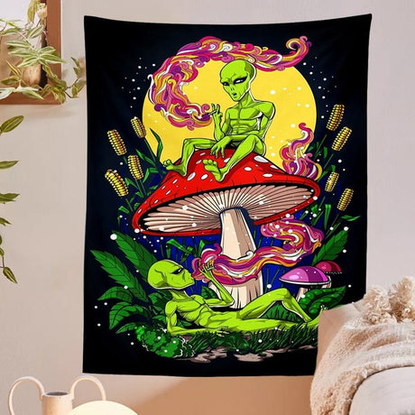 Alien Vägghängande Tapestry - Jacquard 100% Polyester Dekor Carvallo