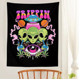 Alien Vägghängande Tapestry - Jacquard 100% Polyester Dekor Carvallo
