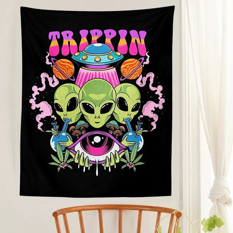 Alien Vägghängande Tapestry - Jacquard 100% Polyester Dekor Carvallo