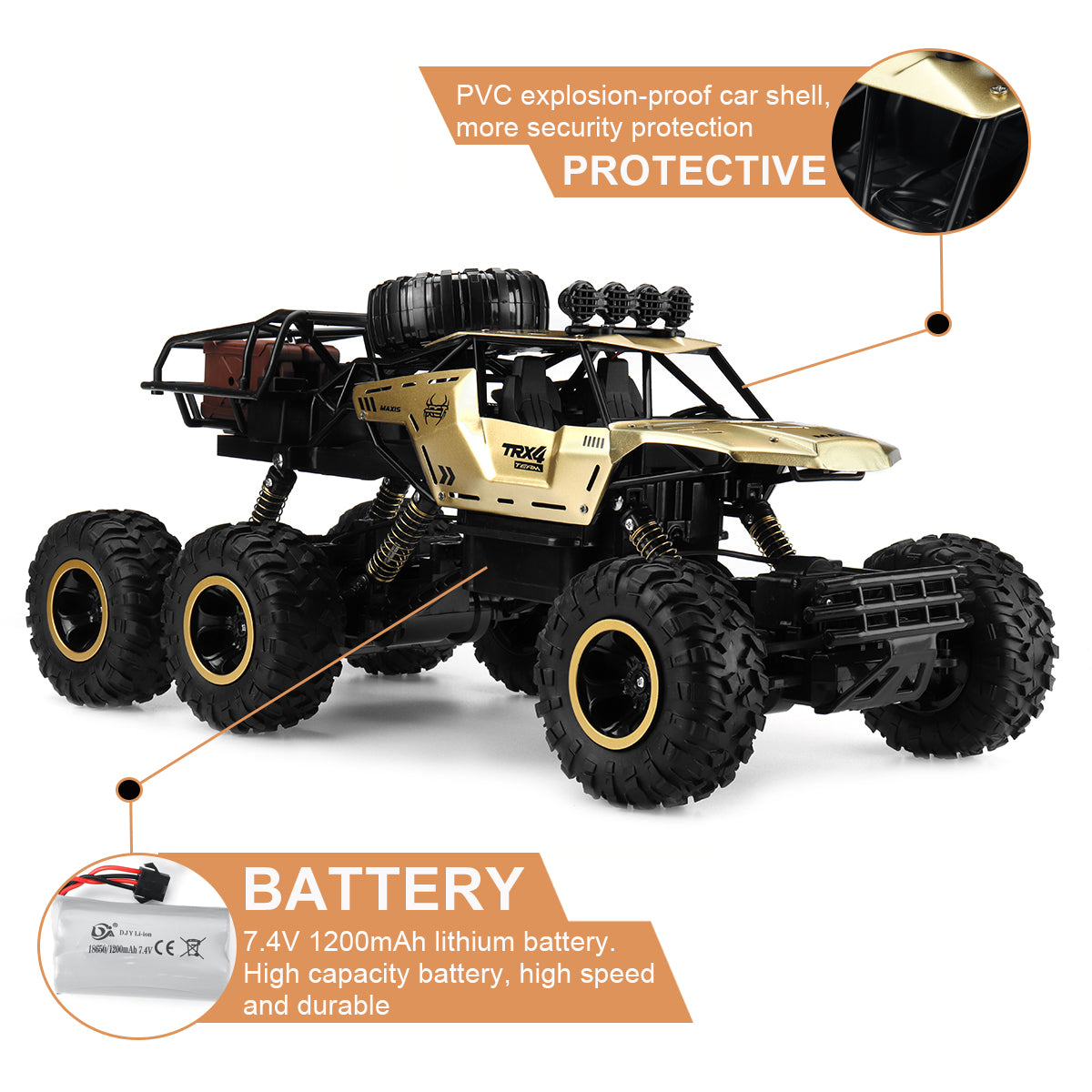 Fjärrkontroll Off-Road Monster Truck Leksak Carvallo