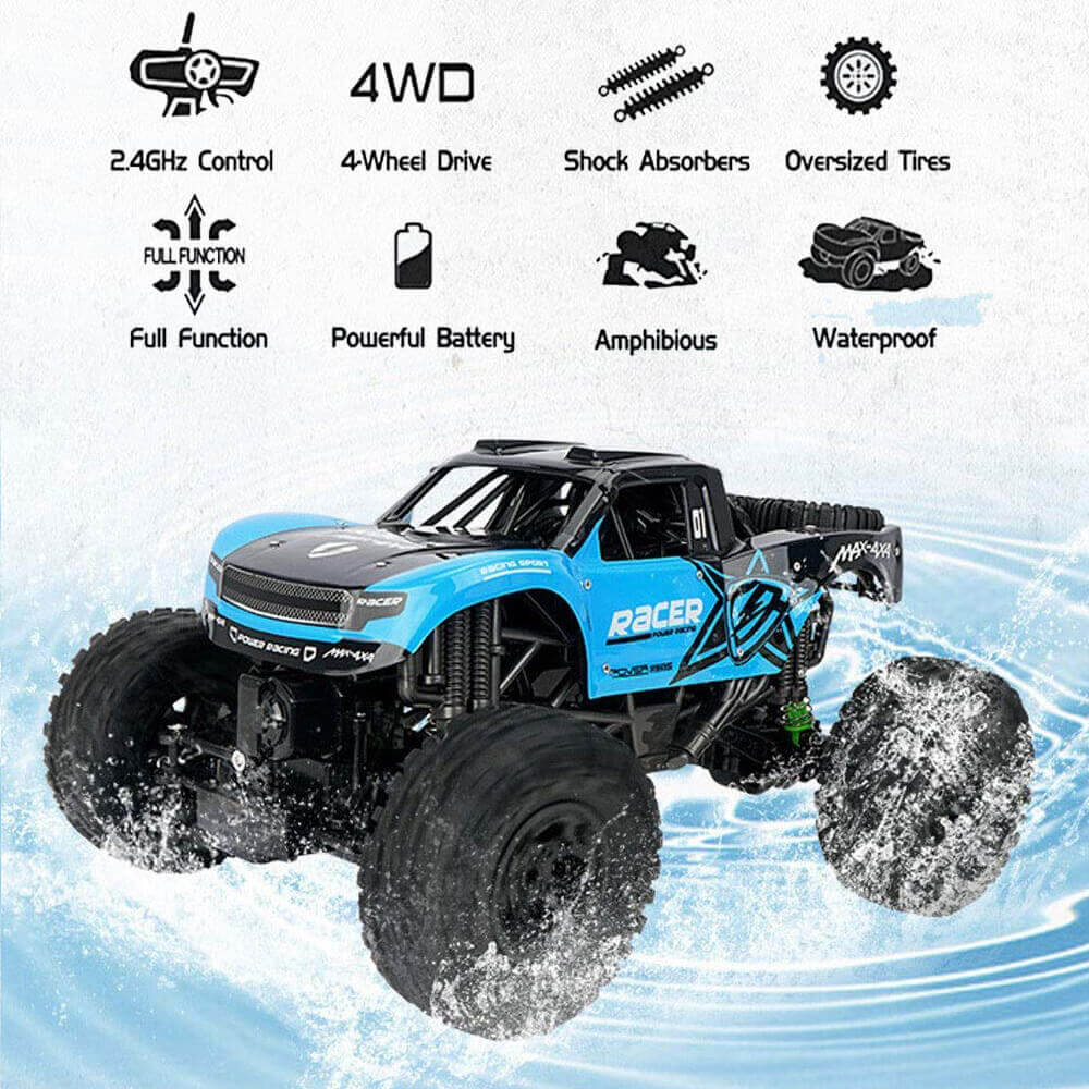 Fjärrkontroll Vattentät Off-Road Bil Leksak Carvallo