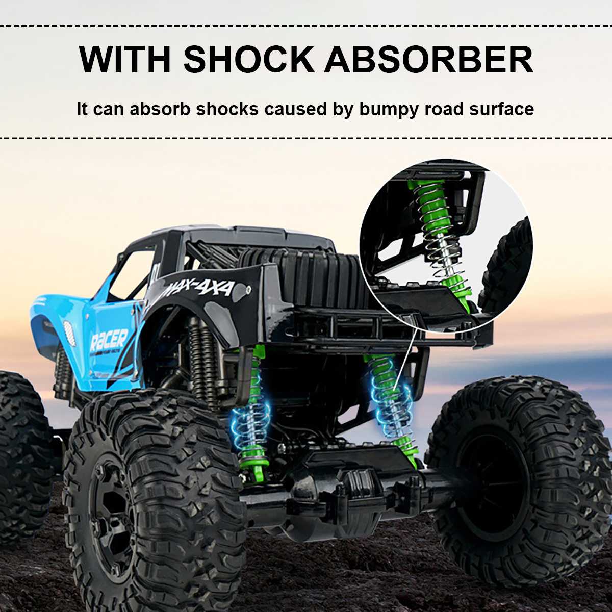 Fjärrkontroll Vattentät Off-Road Bil Leksak Carvallo