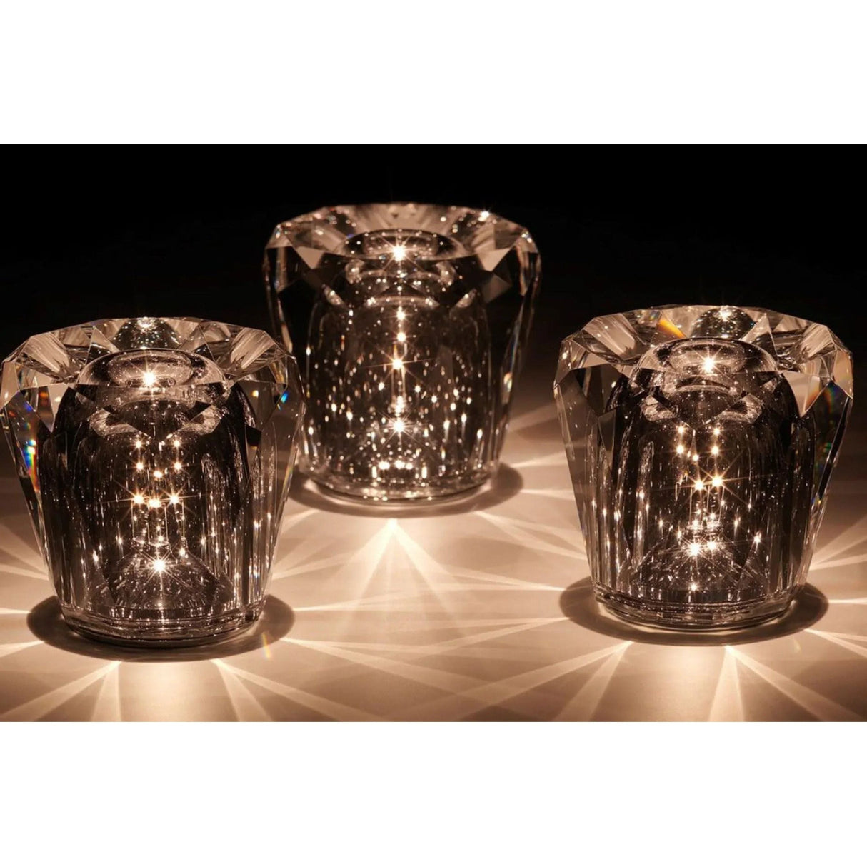 Kristall-LED-bordlampa – Uppladdningsbar & Dekorativ | Elegant hemaccessoar Carvallo