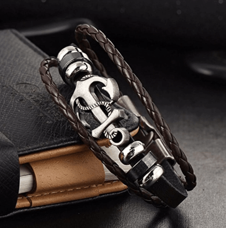 Ankare läderarmband Bellasverige
