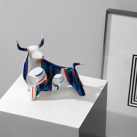 Anchor Bull Skulptur Dekorativ Har Konst för Modern Heminredning Carvallo