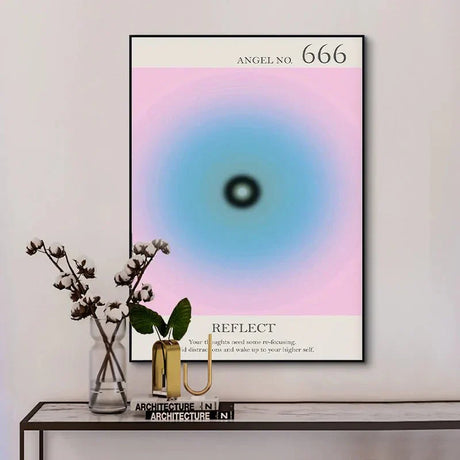 Ängelnummer Andliga Affischer Canvas Modern väggkonst Carvallo