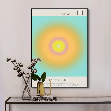 Ängelnummer Andliga Affischer Canvas Modern väggkonst Carvallo